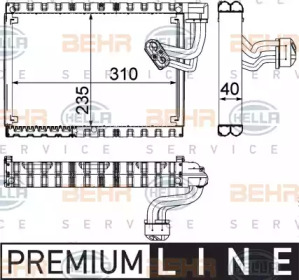 Испаритель (BEHR HELLA SERVICE: 8FV 351 330-671)