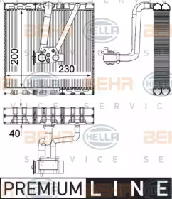 Испаритель (BEHR HELLA SERVICE: 8FV 351 330-711)