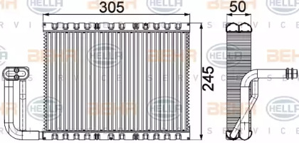 Испаритель (BEHR HELLA SERVICE: 8FV 351 331-141)