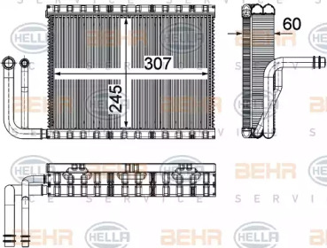 Испаритель (BEHR HELLA SERVICE: 8FV 351 331-151)