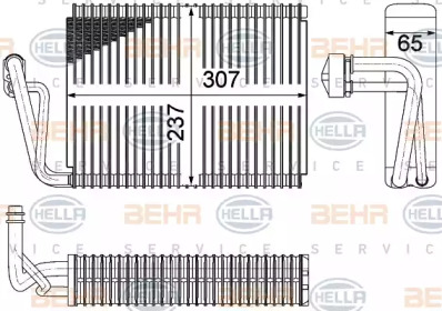 Испаритель (BEHR HELLA SERVICE: 8FV 351 331-161)