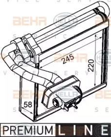 Испаритель (BEHR HELLA SERVICE: 8FV 351 331-231)