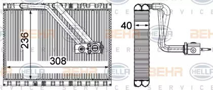 Испаритель (BEHR HELLA SERVICE: 8FV 351 331-531)