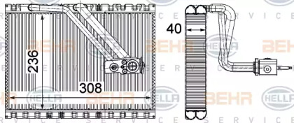 Испаритель (BEHR HELLA SERVICE: 8FV 351 331-541)