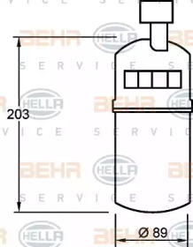 Осушитель (BEHR HELLA SERVICE: 8FT 351 335-041)