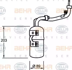 Осушитель (BEHR HELLA SERVICE: 8FT 351 335-061)