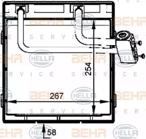 Испаритель (BEHR HELLA SERVICE: 8FV 351 336-081)