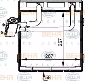 Испаритель (BEHR HELLA SERVICE: 8FV 351 336-091)