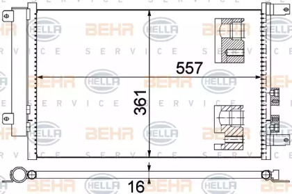 Конденсатор (BEHR HELLA SERVICE: 8FC 351 343-504)