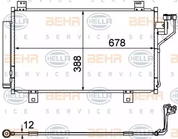 Конденсатор (BEHR HELLA SERVICE: 8FC 351 344-604)