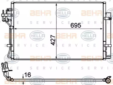 Конденсатор (BEHR HELLA SERVICE: 8FC 351 344-644)