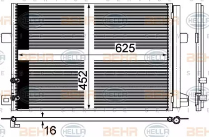 Конденсатор (BEHR HELLA SERVICE: 8FC 351 345-044)