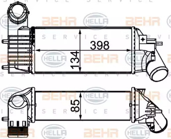 Теплообменник (BEHR HELLA SERVICE: 8ML 376 700-744)