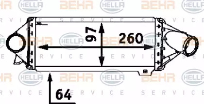 Теплообменник (BEHR HELLA SERVICE: 8ML 376 723-061)