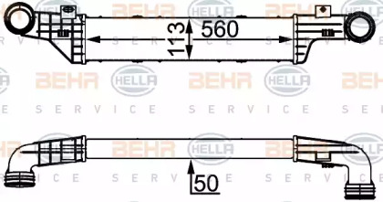 Теплообменник (BEHR HELLA SERVICE: 8ML 376 723-144)