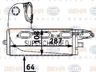 Теплообменник (BEHR HELLA SERVICE: 8ML 376 723-231)