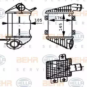 Теплообменник (BEHR HELLA SERVICE: 8ML 376 723-261)