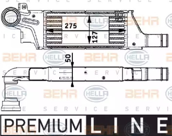 Теплообменник (BEHR HELLA SERVICE: 8ML 376 723-281)