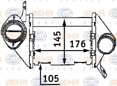 Теплообменник (BEHR HELLA SERVICE: 8ML 376 723-331)