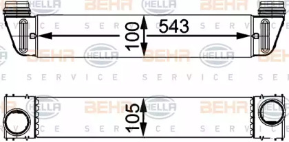 Теплообменник (BEHR HELLA SERVICE: 8ML 376 723-504)