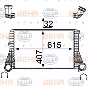 Теплообменник (BEHR HELLA SERVICE: 8ML 376 723-544)