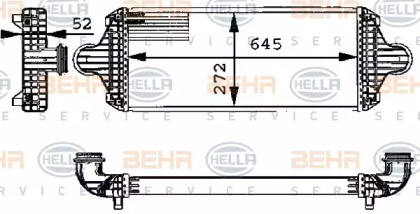 Теплообменник (BEHR HELLA SERVICE: 8ML 376 723-681)