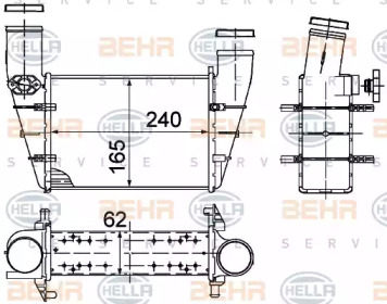 Теплообменник (BEHR HELLA SERVICE: 8ML 376 727-581)