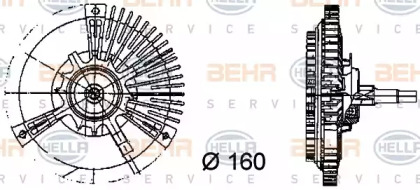 Сцепление (BEHR HELLA SERVICE: 8MV 376 731-131)