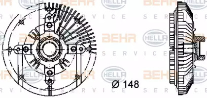 Сцепление (BEHR HELLA SERVICE: 8MV 376 732-321)