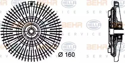 Сцепление (BEHR HELLA SERVICE: 8MV 376 732-451)