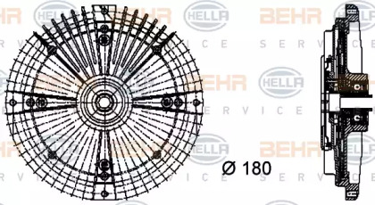 Сцепление (BEHR HELLA SERVICE: 8MV 376 732-461)