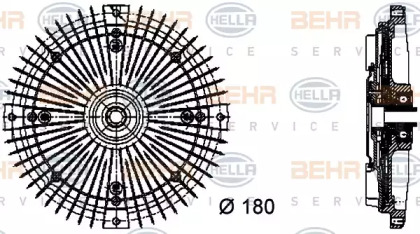 Сцепление (BEHR HELLA SERVICE: 8MV 376 732-481)