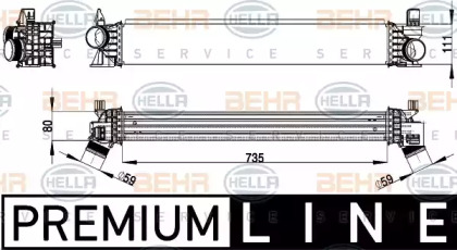 Теплообменник (BEHR HELLA SERVICE: 8ML 376 733-521)