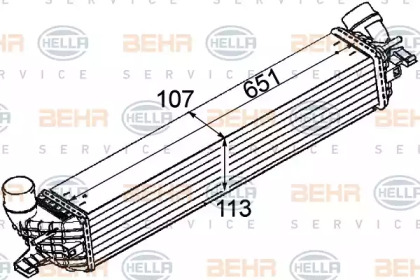 Теплообменник (BEHR HELLA SERVICE: 8ML 376 745-731)