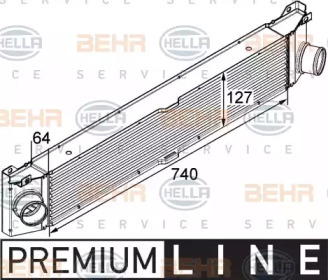 Теплообменник (BEHR HELLA SERVICE: 8ML 376 746-021)