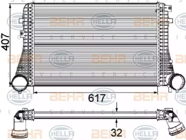 Теплообменник (BEHR HELLA SERVICE: 8ML 376 746-121)