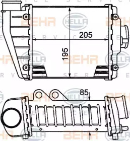 Теплообменник (BEHR HELLA SERVICE: 8ML 376 746-321)