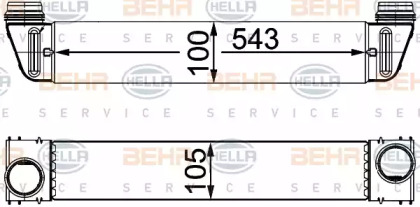 Теплообменник (BEHR HELLA SERVICE: 8ML 376 746-464)