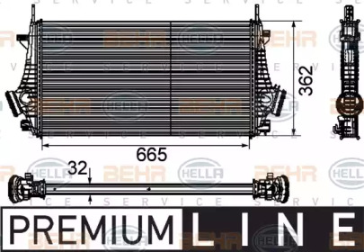 Теплообменник (BEHR HELLA SERVICE: 8ML 376 746-481)