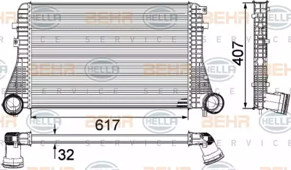 Теплообменник (BEHR HELLA SERVICE: 8ML 376 746-711)