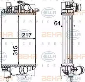 Теплообменник (BEHR HELLA SERVICE: 8ML 376 756-411)