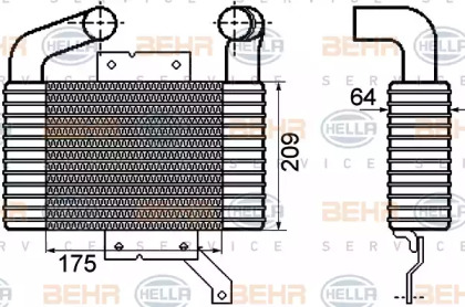 Теплообменник (BEHR HELLA SERVICE: 8ML 376 756-571)