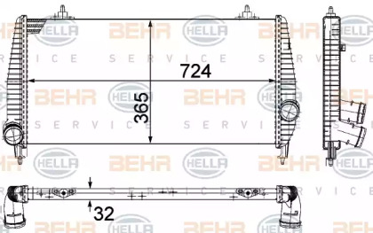 Теплообменник (BEHR HELLA SERVICE: 8ML 376 756-751)