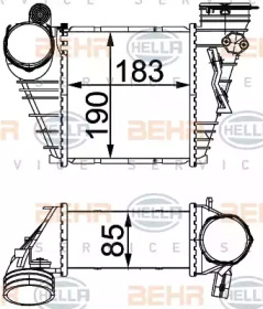 Теплообменник (BEHR HELLA SERVICE: 8ML 376 760-594)