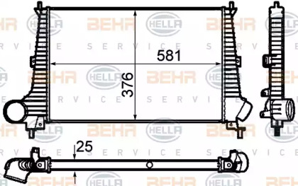 Теплообменник (BEHR HELLA SERVICE: 8ML 376 760-601)