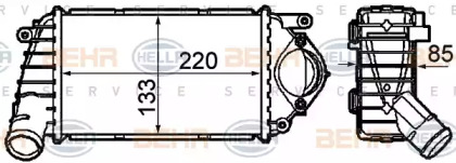 Теплообменник (BEHR HELLA SERVICE: 8ML 376 760-631)