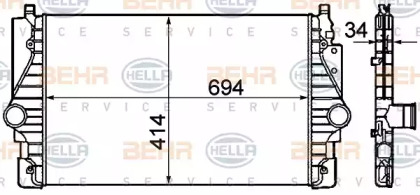 Теплообменник (BEHR HELLA SERVICE: 8ML 376 760-641)