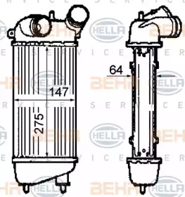 Теплообменник (BEHR HELLA SERVICE: 8ML 376 760-711)