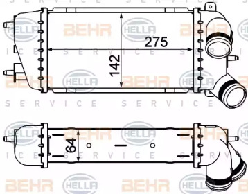 Теплообменник (BEHR HELLA SERVICE: 8ML 376 760-714)