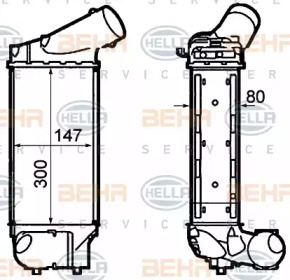 Теплообменник (BEHR HELLA SERVICE: 8ML 376 760-731)